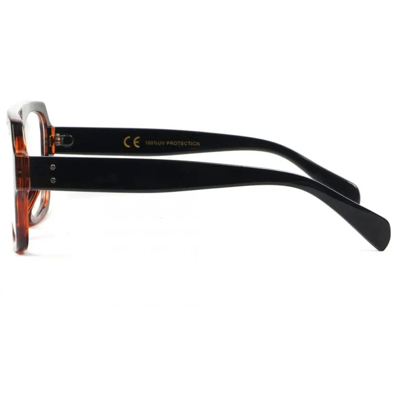 Fines Lunettes sans correction noires tendance Saty